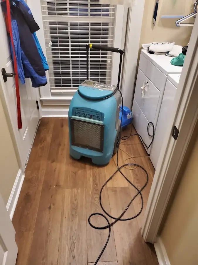 Commercial dehumidifier deployed for Crawl Space Restoration in Winston
