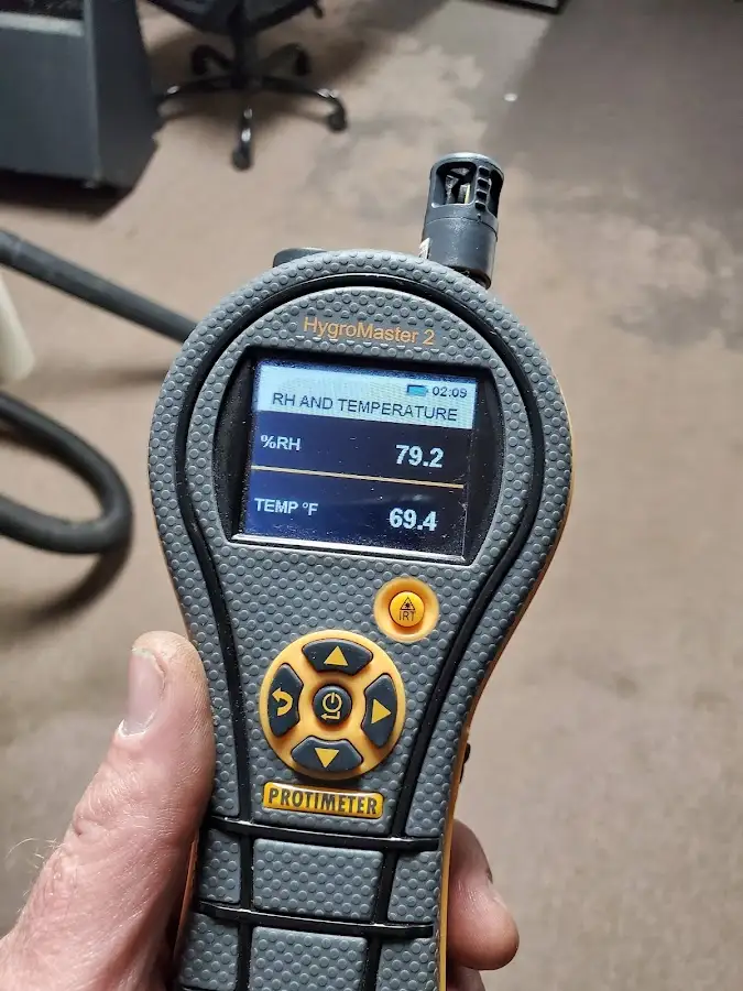 Moisture meter humidity assessment for Fire & Smoke Damage Restoration in Winston