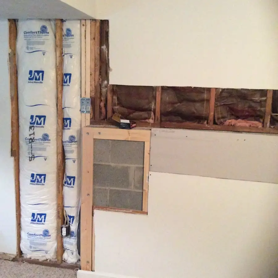 Wall insulation replacement during Contents Cleaning & Restoration in Winston